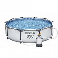 Bazén Steel Pro Max 305 x 76 cm s pískovou filtrací Standard Plus