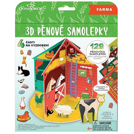 3d penove samolepky farma 