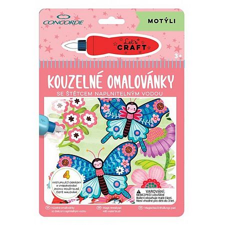 kouzelne omalovanky motyli 